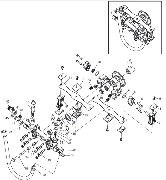 WVR2320 pressure washer pump D28703